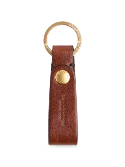 The Bridge Logo-debossed Leather Keyring In Multi