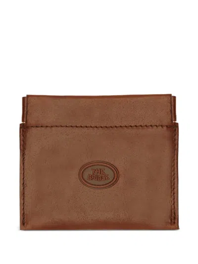 The Bridge Logo-embossed Leather Coin Purse In Brown