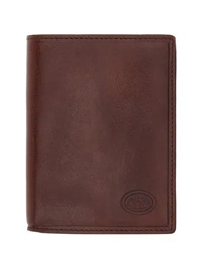 The Bridge Logo-embossed Leather Wallet In Brown