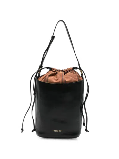 The Bridge Logo-print Bucket Bag In Black