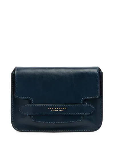 The Bridge Logo-print Leather Shoulder Bag In White