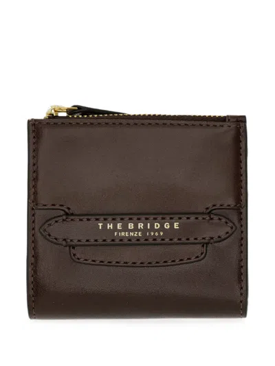 The Bridge Logo-print Leather Wallet In Brown
