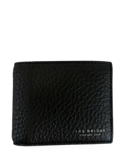 The Bridge Logo-print Leather Wallet In Black