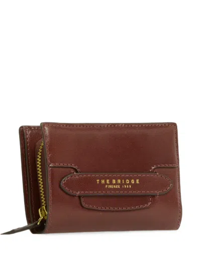 The Bridge Logo-print Leather Wallet In Brown