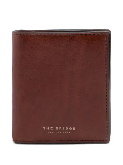 The Bridge Logo-print Leather Wallet In Brown