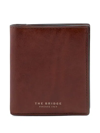 The Bridge Logo-print Leather Wallet In Brown