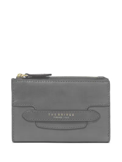 The Bridge Logo-print Leather Wallet In Red