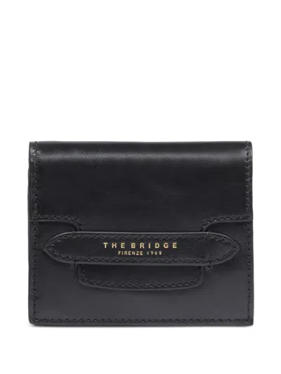 The Bridge Logo-stamp Leather Wallet In Black