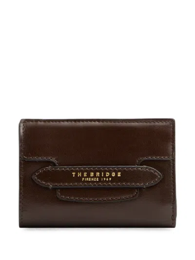 The Bridge Logo-stamp Leather Wallet In Brown