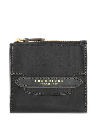 The Bridge Lucrezia Logo-print Leather Wallet In Black