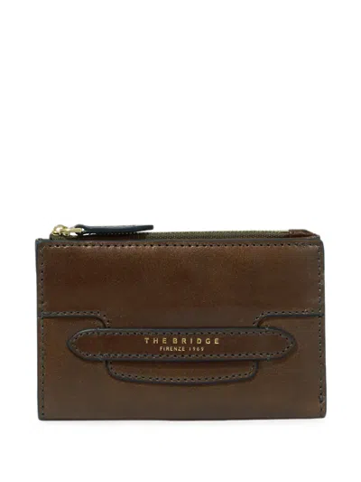 The Bridge Lucrezia Logo-print Leather Wallet In Brown