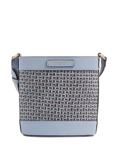 The Bridge Luna Woven Cross Body Bag In Pattern