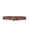 The Bridge Man Belt Brown Size 39.5 Leather In Brown
