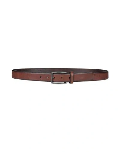 THE BRIDGE THE BRIDGE MAN BELT BROWN SIZE 39.5 LEATHER