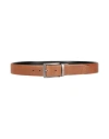 The Bridge Man Belt Camel Size 39.5 Leather In Brown