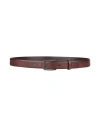 The Bridge Man Belt Dark Brown Size 39.5 Leather In Brown