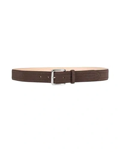 The Bridge Man Belt Dark Brown Size 39.5 Leather