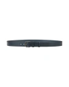 The Bridge Man Belt Midnight Blue Size 43 Leather In Green
