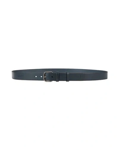 The Bridge Man Belt Midnight Blue Size 43 Leather