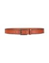 The Bridge Man Belt Tan Size 39.5 Leather In Brown