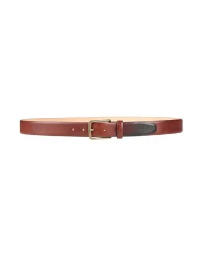The Bridge Man Belt Tan Size 43 Leather In Brown