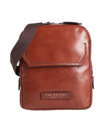 The Bridge Man Cross-body Bag Chocolate Brown Size - Leather