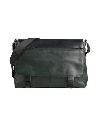 The Bridge Man Cross-body Bag Dark Green Size - Leather