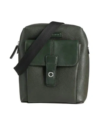The Bridge Man Cross-body Bag Military Green Size - Cow Leather