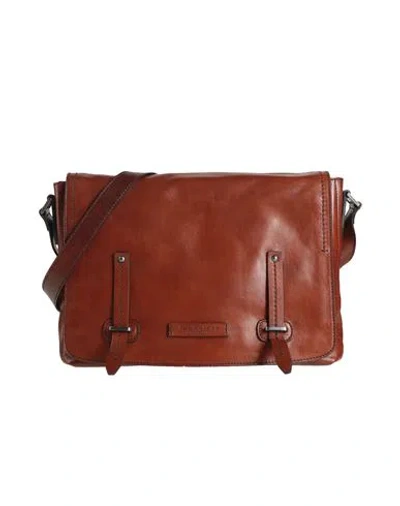 The Bridge Man Cross-body Bag Tan Size - Leather In Brown