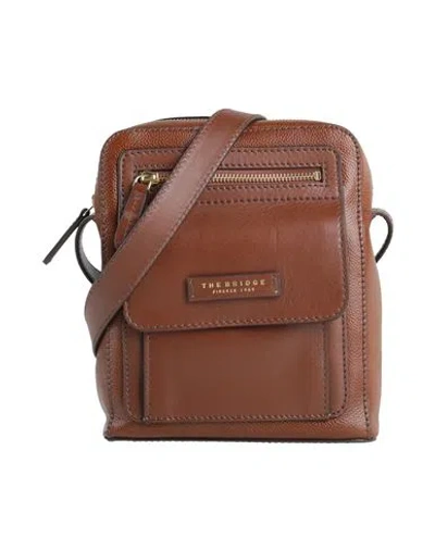 The Bridge Man Cross-body Bag Tan Size - Cow Leather In Brown