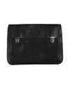 The Bridge Man Document Holder Black Size - Leather In Black
