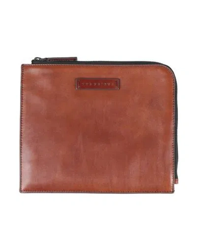 The Bridge Man Document Holder Brown Size - Leather