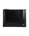 The Bridge Man Handbag Navy Size - Leather In Black