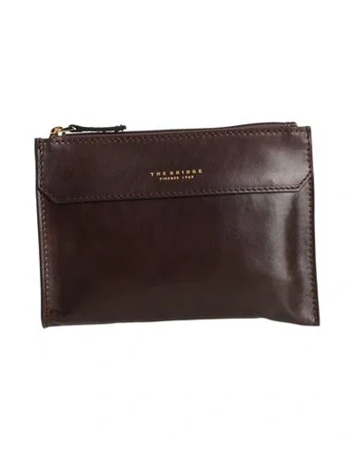 The Bridge Man Handbag Dark Brown Size - Leather In Brown