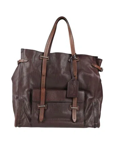 The Bridge Man Handbag Dark Brown Size - Leather