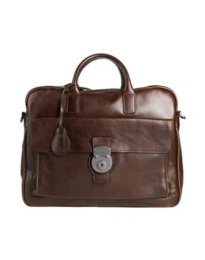 The Bridge Man Handbag Dark Brown Size - Leather