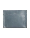 The Bridge Man Handbag Slate Blue Size - Leather In Blue