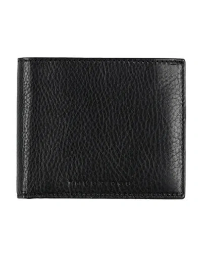 The Bridge Man Wallet Black Size - Cow Leather