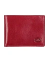 The Bridge Man Wallet Brick Size - Leather In Red
