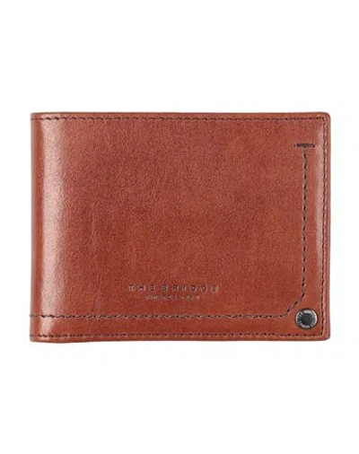 The Bridge Man Wallet Brown Size - Leather