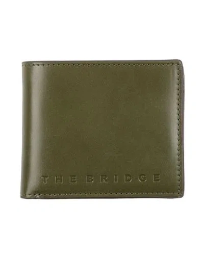 The Bridge Man Wallet Military Green Size - Cow Leather