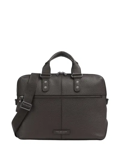 The Bridge Manfredi Briefcase In Marrone