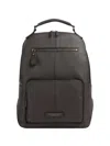 The Bridge Manfredi Grained Calf Leather Backpack In Pattern