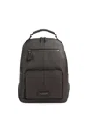 The Bridge Manfredi Grained Calf Leather Backpack In Pattern