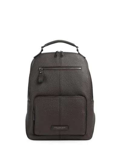 THE BRIDGE MANFREDI PEBBLED LEATHER BACKPACK