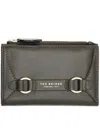 The Bridge Logo-print Leather Wallet In Gray
