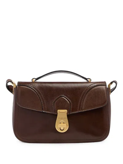 The Bridge Mia Leather Tote Bag In Brown