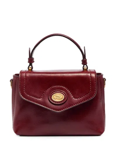 The Bridge Mini Leather Tote Bag In Red