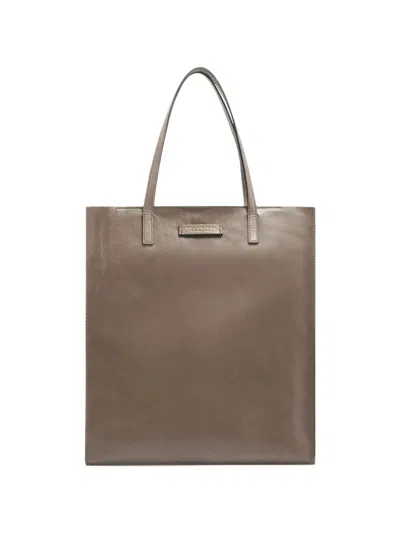 The Bridge Mirra Leather Tote Bag In Brown