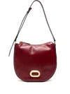The Bridge Oval-plaque Shoulder Bag In Red